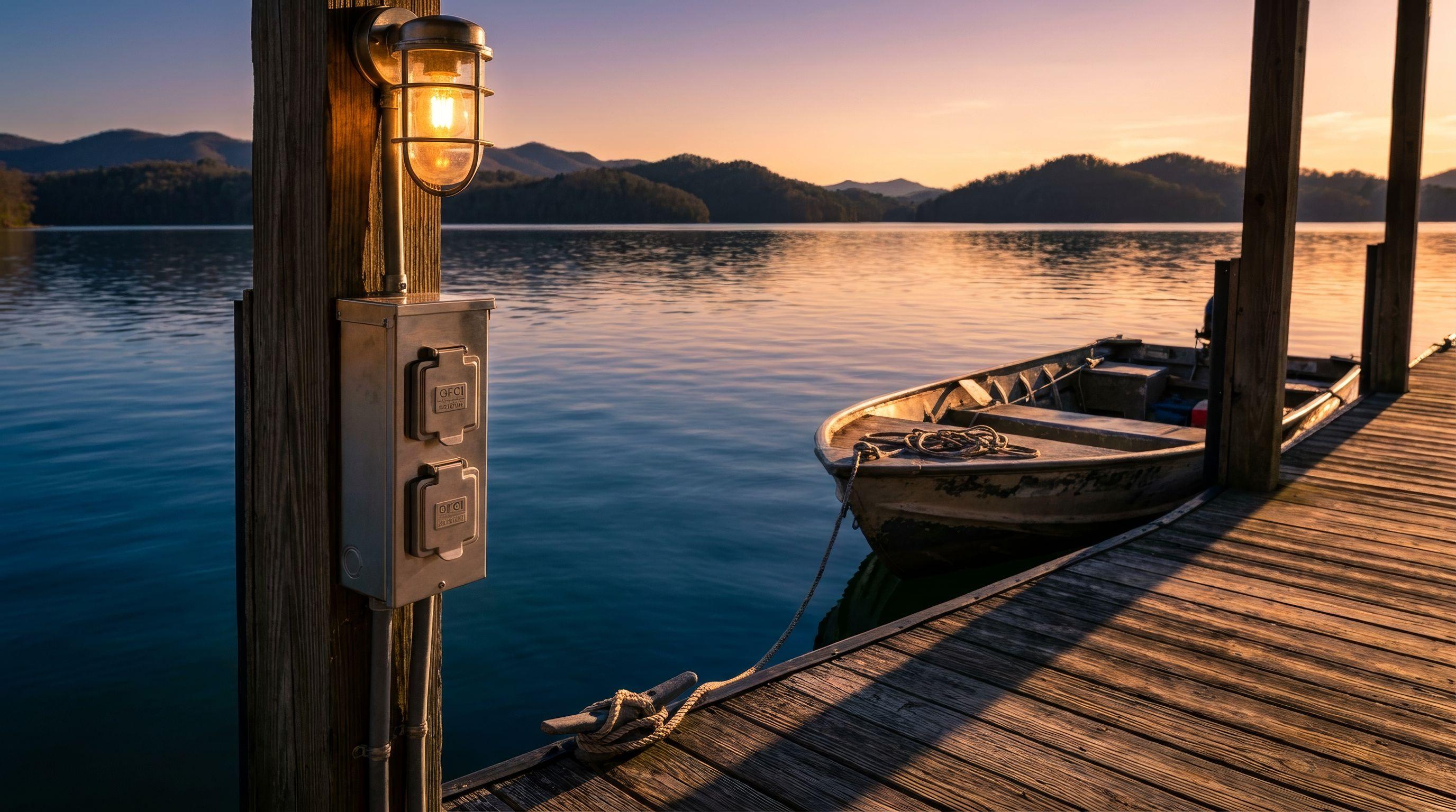 Norris Lake Boat Dock Rewire on a Sharps Chapel Lake Home